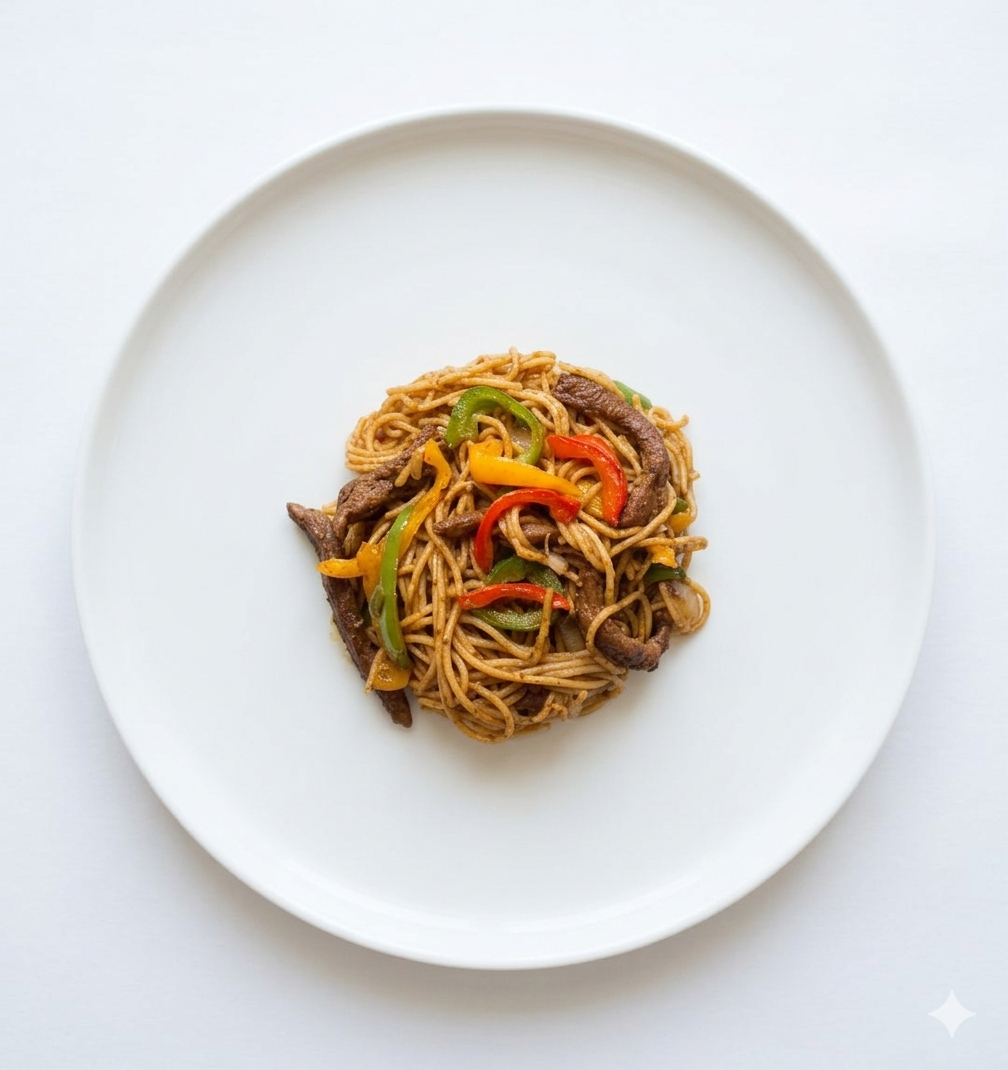 Stir fry spaghetti