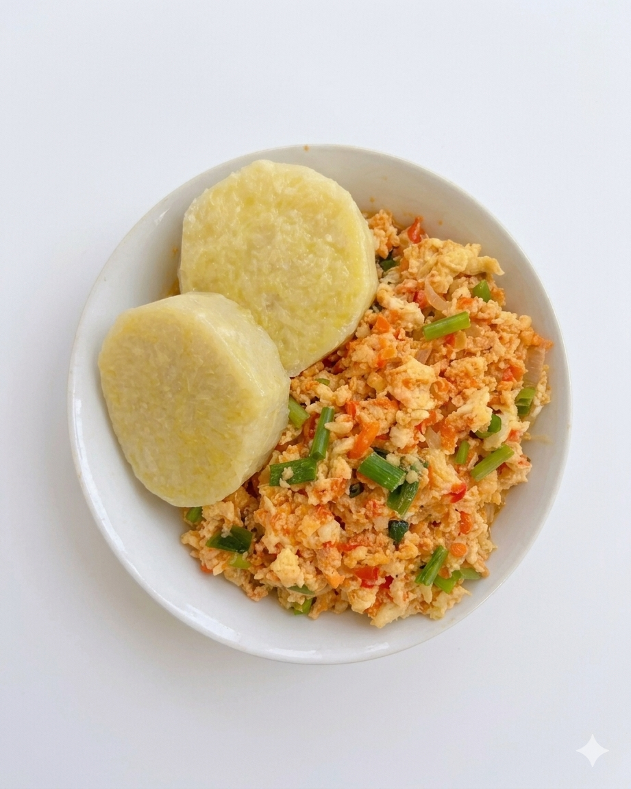 Yam & Egg Sauce